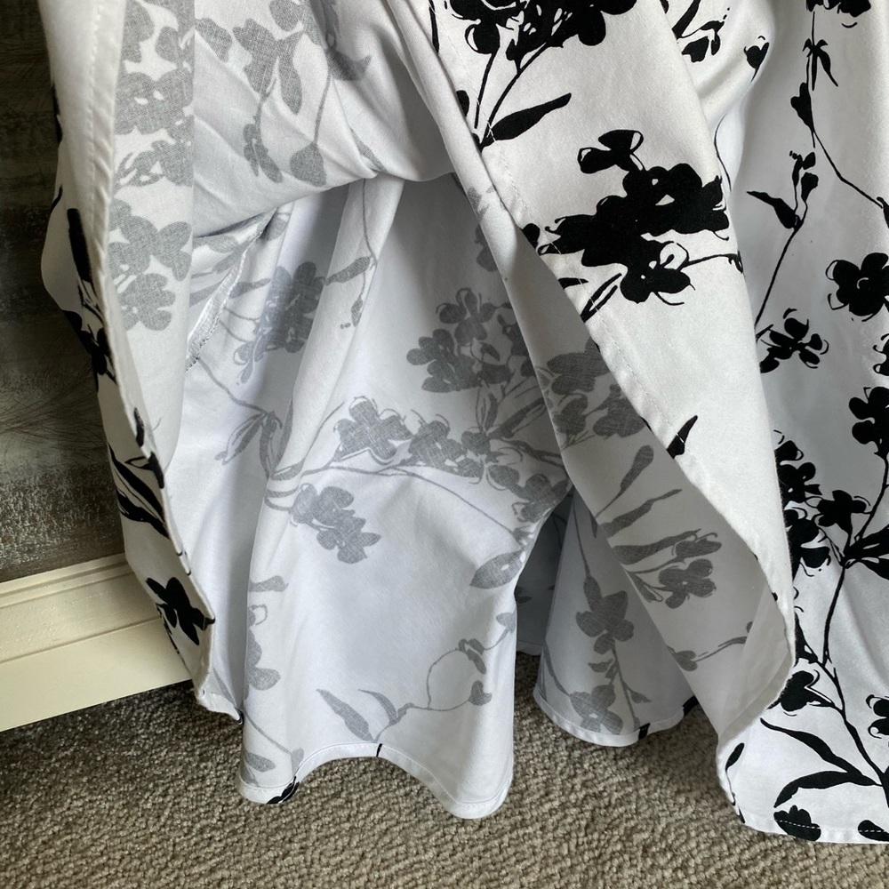 Grace Karin White Black Floral Dress - Picture 4 of 9